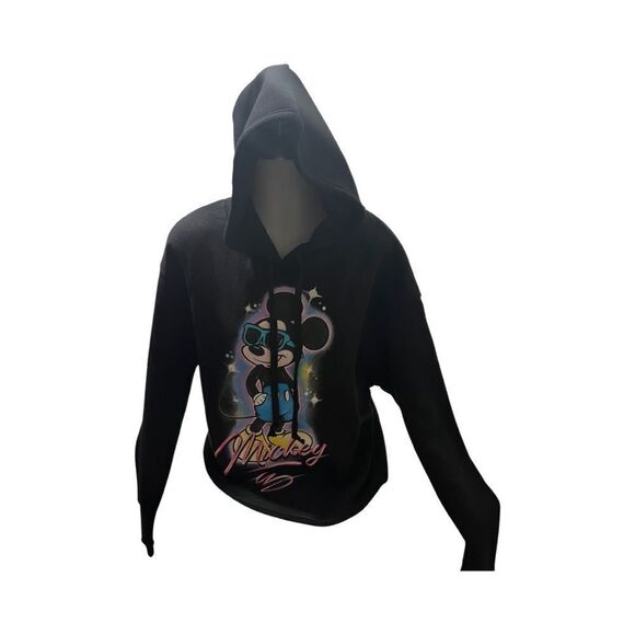 Black Disney Mickey Mouse Hoodie Sweatshirt - Picture 5 of 10